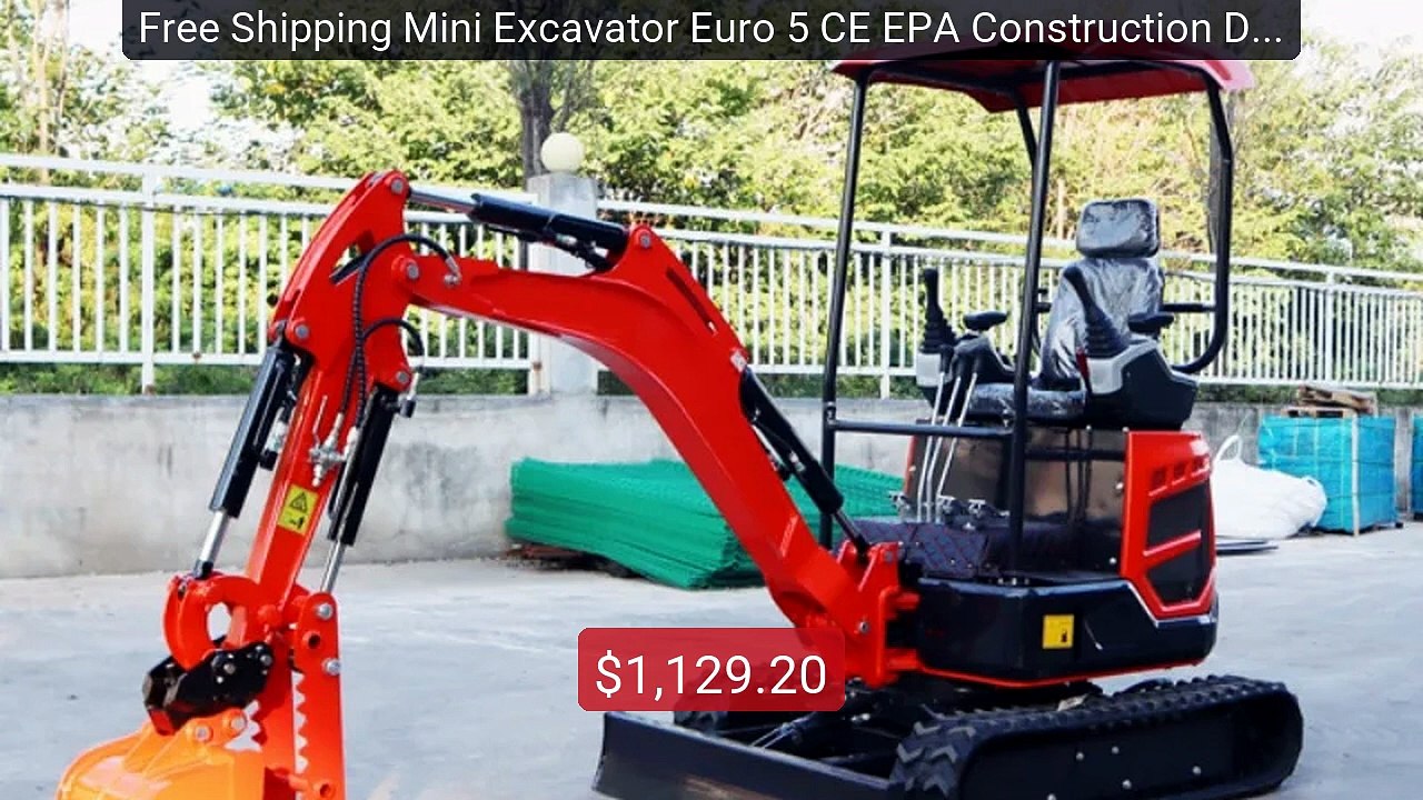 Free Shipping Mini Excavator Euro 5 CE EPA Construction Diesel Smal... -- Top Rated 2026 | Buy Now!