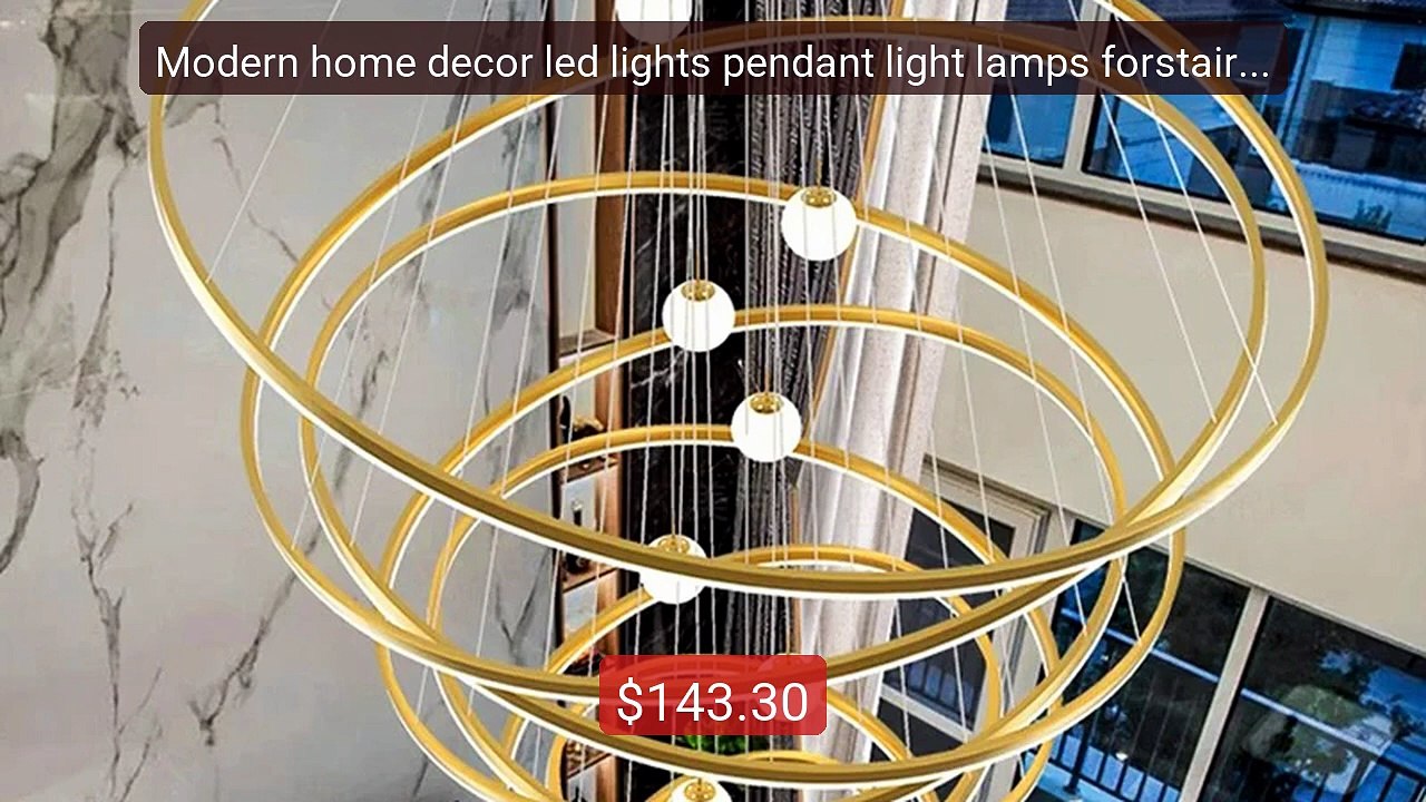 Modern home decor led lights pendant light lamps forstaircase... -- Amazing Value 2026 | Must Have!