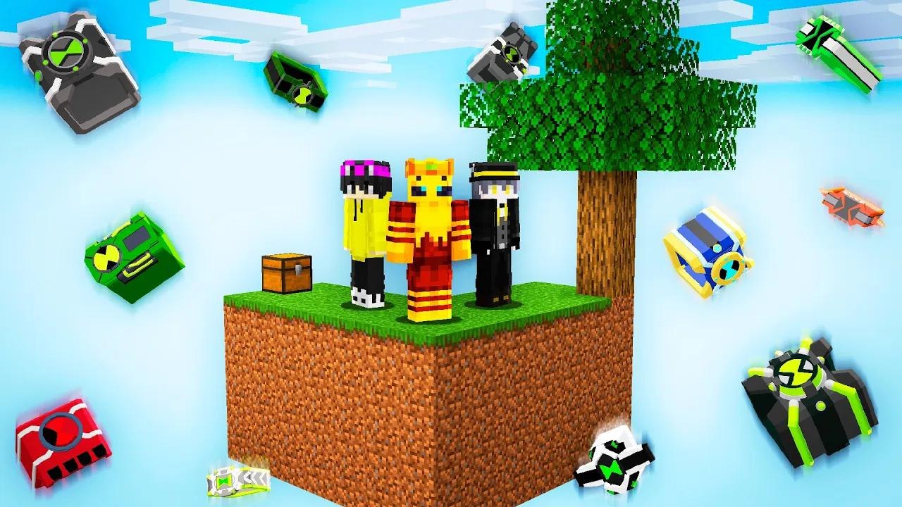 Sobrevive en un Skyblock del Omnitrix de Ben 10