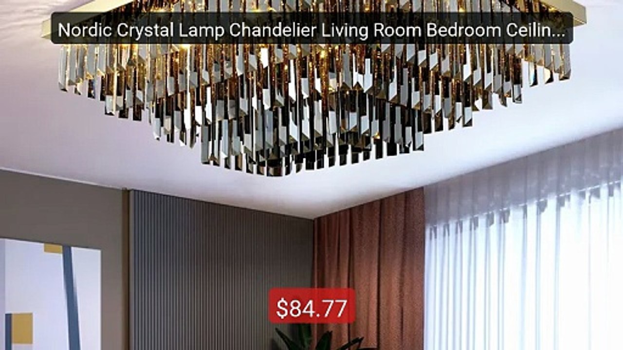 Nordic Crystal Lamp Chandelier Living Room Bedroom Ceiling lights C... -- Top Rated 2026 | Buy Now!