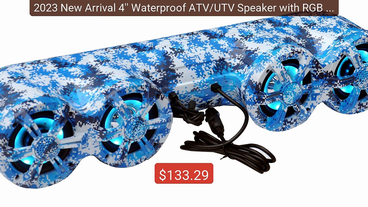 2023 New Arrival 4'' Waterproof ATV/UTV Speaker with RGB Ligh... -- Amazing Value 2026 | Must Have!