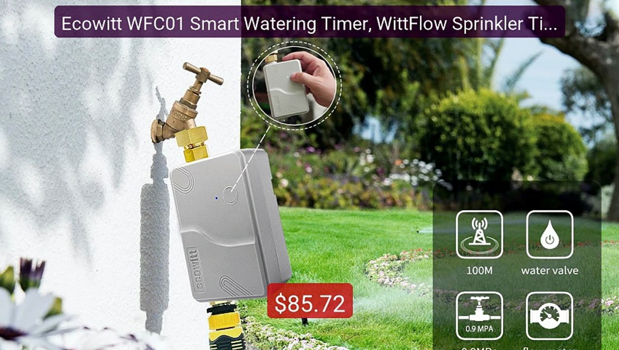 Ecowitt WFC01 Smart Watering Timer, WittFlow Sprinkler Timer, Smart... -- Top Rated 2026 | Buy Now!