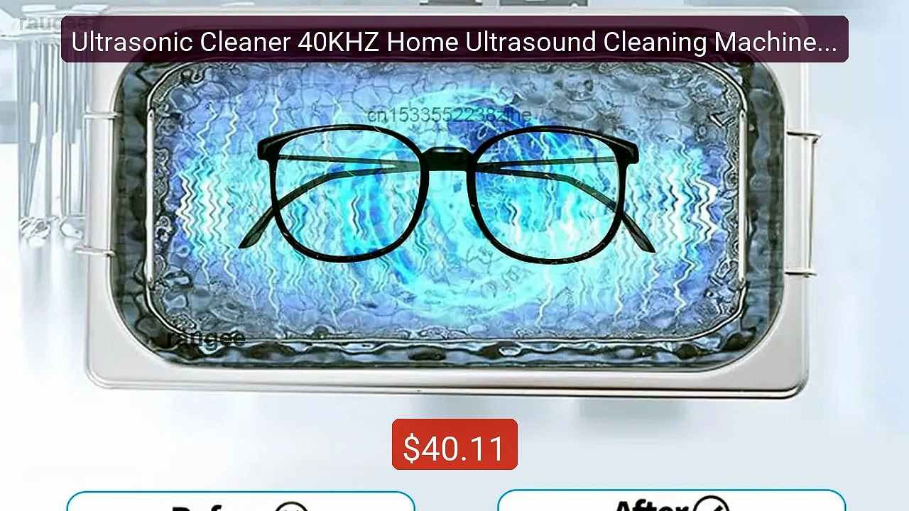 Ultrasonic Cleaner 40KHZ Home Ultrasound Cleaning Machine For ... -- Best Buy 2026 | Great Quality!