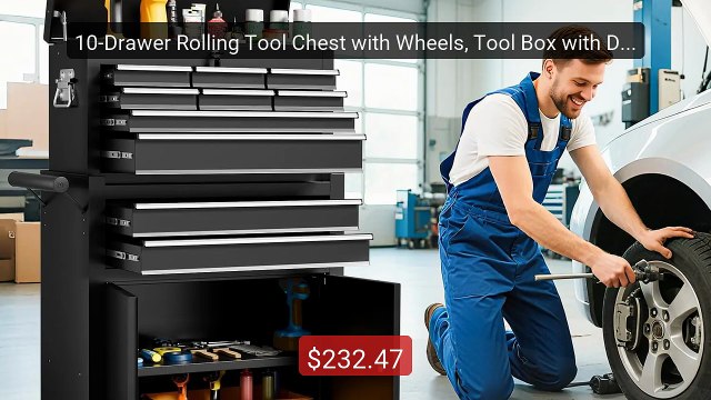 10-Drawer Rolling Tool Chest with Wheels, Tool Box with Drawe... Amazing Value 2026 | Must Have!