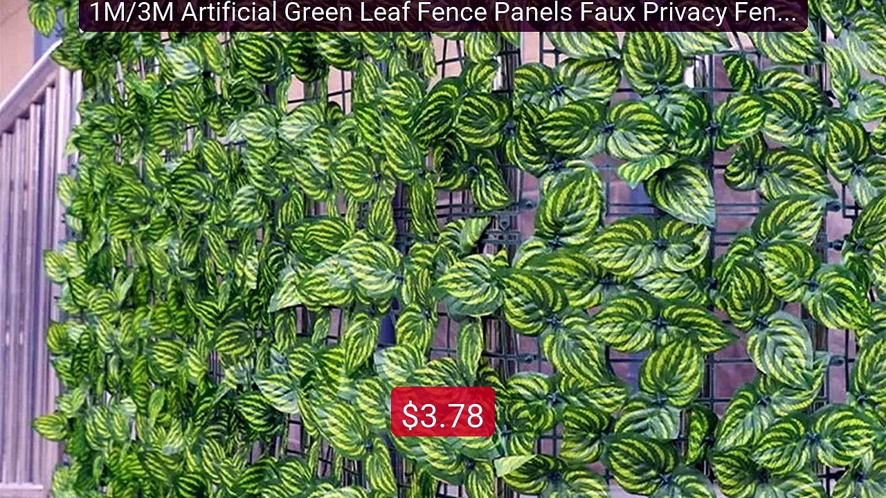1M/3M Artificial Green Leaf Fence Panels Faux Privacy Fence Screen... -- Best Deal 2026 | Shop Now!