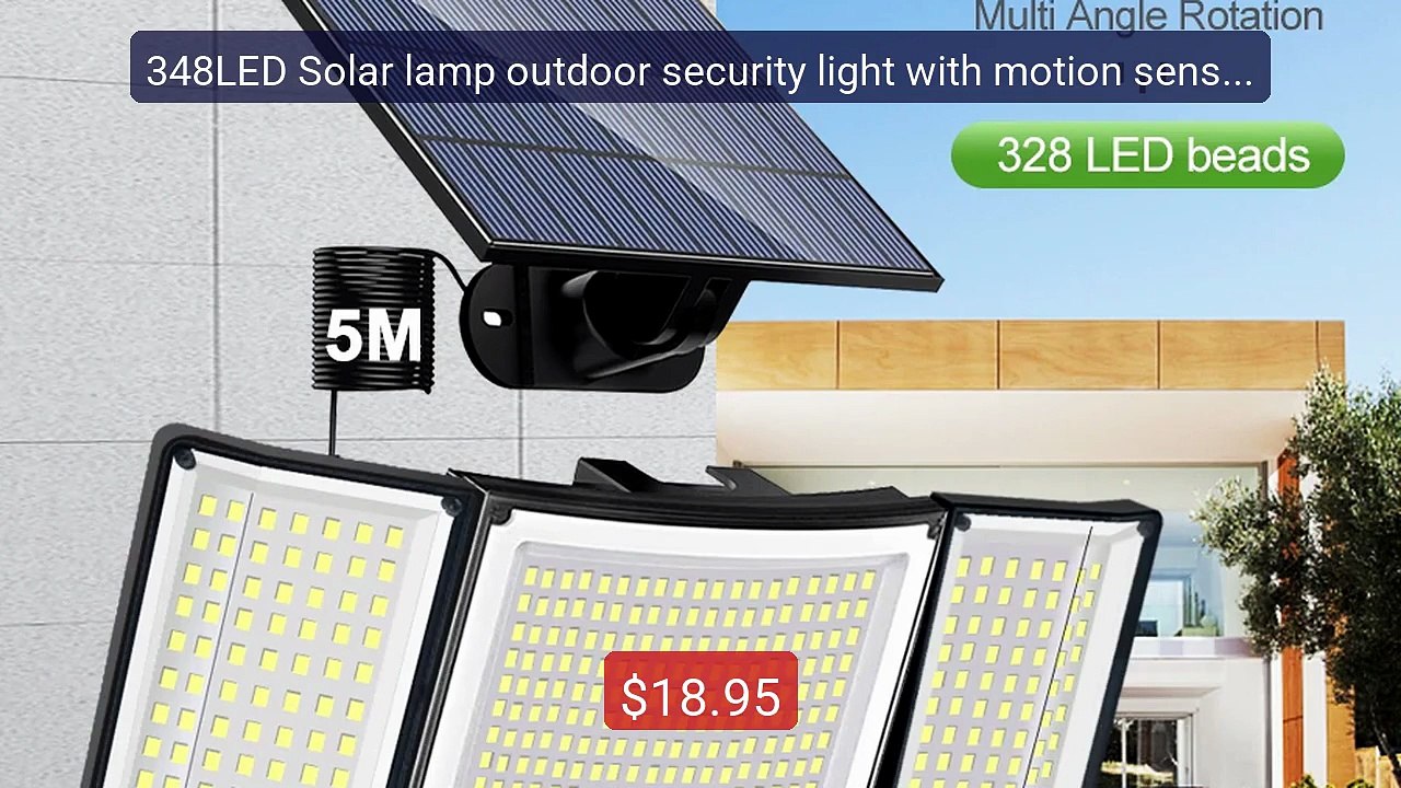 348LED Solar lamp outdoor security light with motion sensor waterpr... -- Top Rated 2026 | Buy Now!