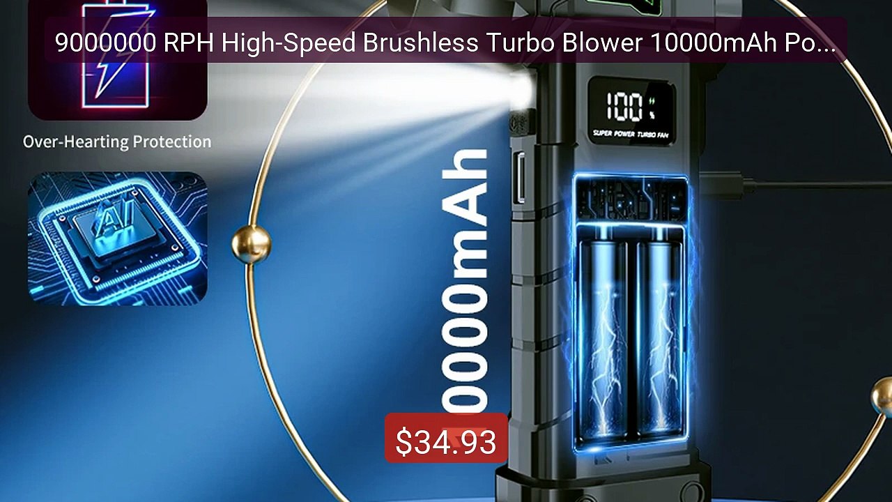 9000000 RPH High-Speed Brushless Turbo Blower 10000mAh Power Bank 2... -- Top Rated 2026 | Buy Now!