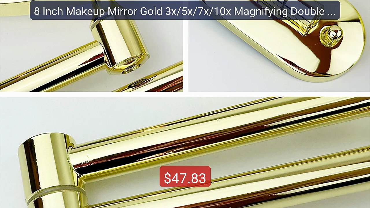 8 Inch Makeup Mirror Gold 3x/5x/7x/10x Magnifying Double Side ... -- Hot Deal 2026 | Limited Offer!