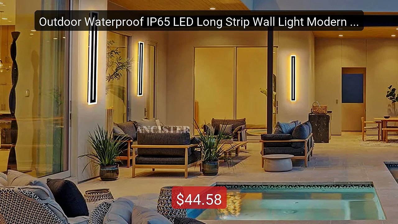 Outdoor Waterproof IP65 LED Long Strip Wall Light Modern Wall-... -- Best Buy 2026 | Great Quality!