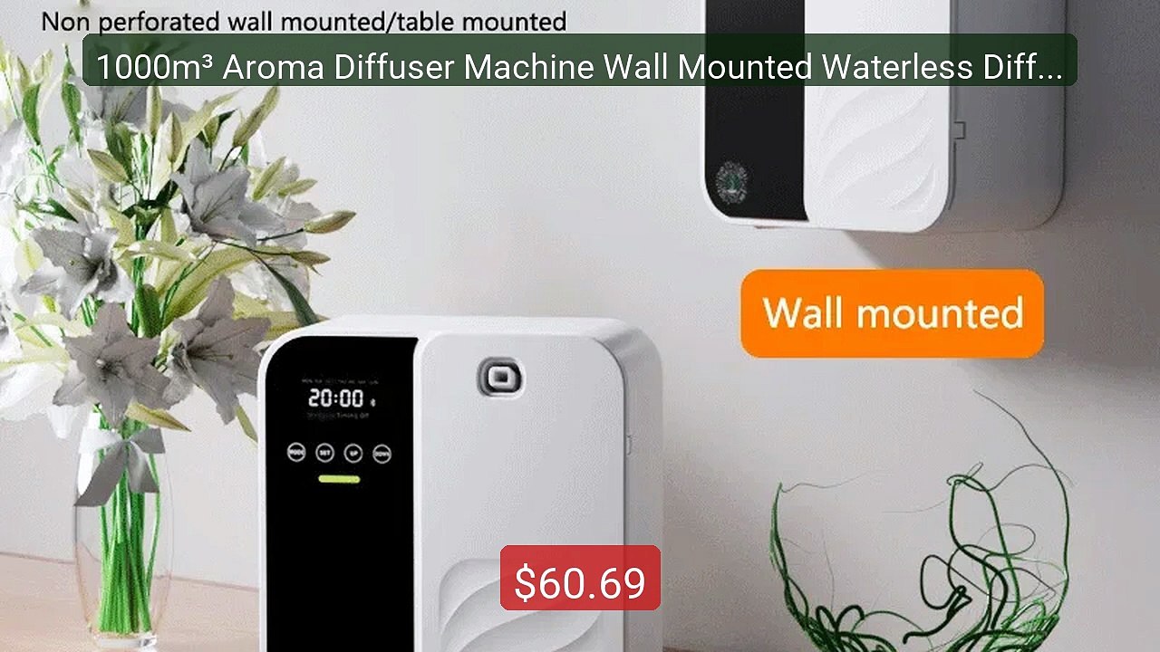 1000m³ Aroma Diffuser Machine Wall Mounted Waterless Diffuser ... -- Best Buy 2026 | Great Quality!