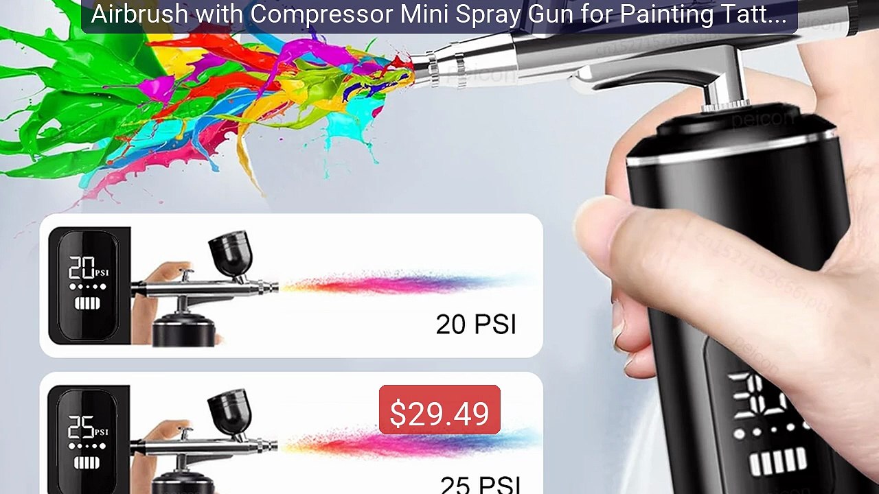 Airbrush with Compressor Mini Spray Gun for Painting Tattoo... -- Top Pick 2026 | Unbeatable Price!
