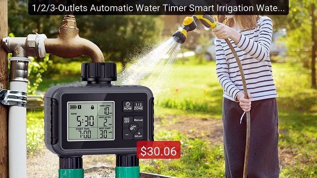 1/2/3-Outlets Automatic Water Timer Smart Irrigation Watering ... Hot Deal 2026 | Limited Offer!