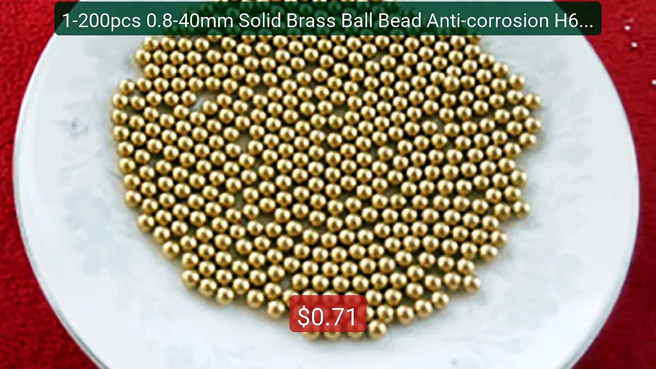1-200pcs 0.8-40mm Solid Brass Ball Bead Anti-corrosion H62 Pu... -- Amazing Value 2026 | Must Have!
