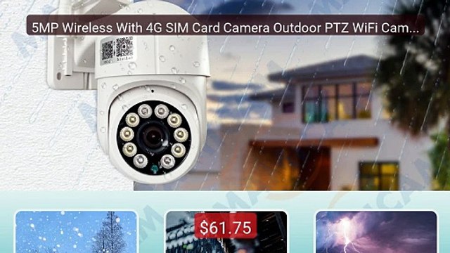 5MP Wireless With 4G SIM Card Camera Outdoor PTZ WiFi Camera C... Best Buy 2026 | Great Quality!