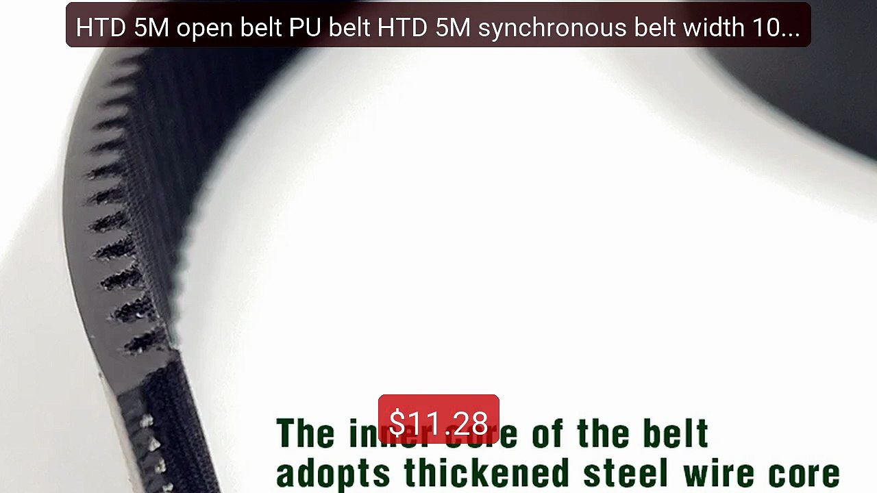 HTD 5M open belt PU belt HTD 5M synchronous belt width 10/12/... -- Amazing Value 2026 | Must Have!