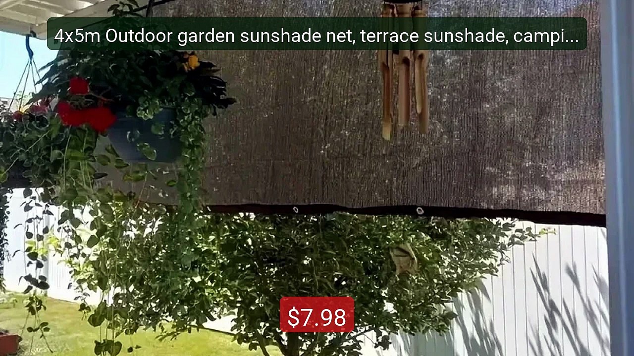 4x5m Outdoor garden sunshade net, terrace sunshade, camping sunshad... -- Top Rated 2026 | Buy Now!