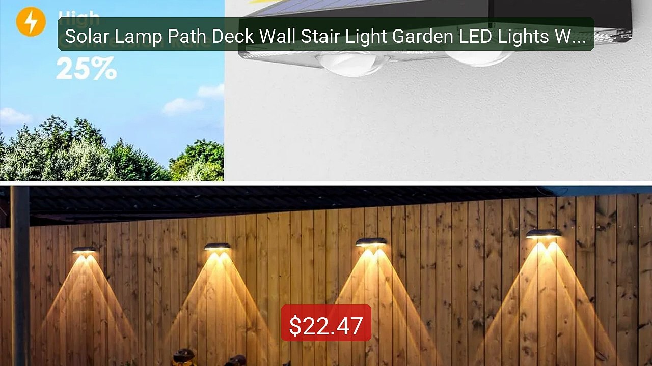Solar Lamp Path Deck Wall Stair Light Garden LED Lights Waterproof... -- Best Deal 2026 | Shop Now!