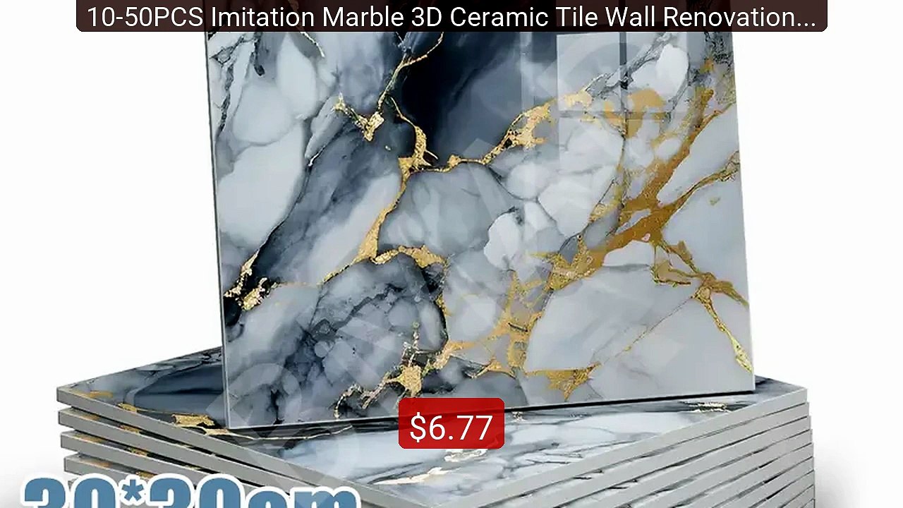 10-50PCS Imitation Marble 3D Ceramic Tile Wall Renovation Decoratio... -- Top Rated 2026 | Buy Now!