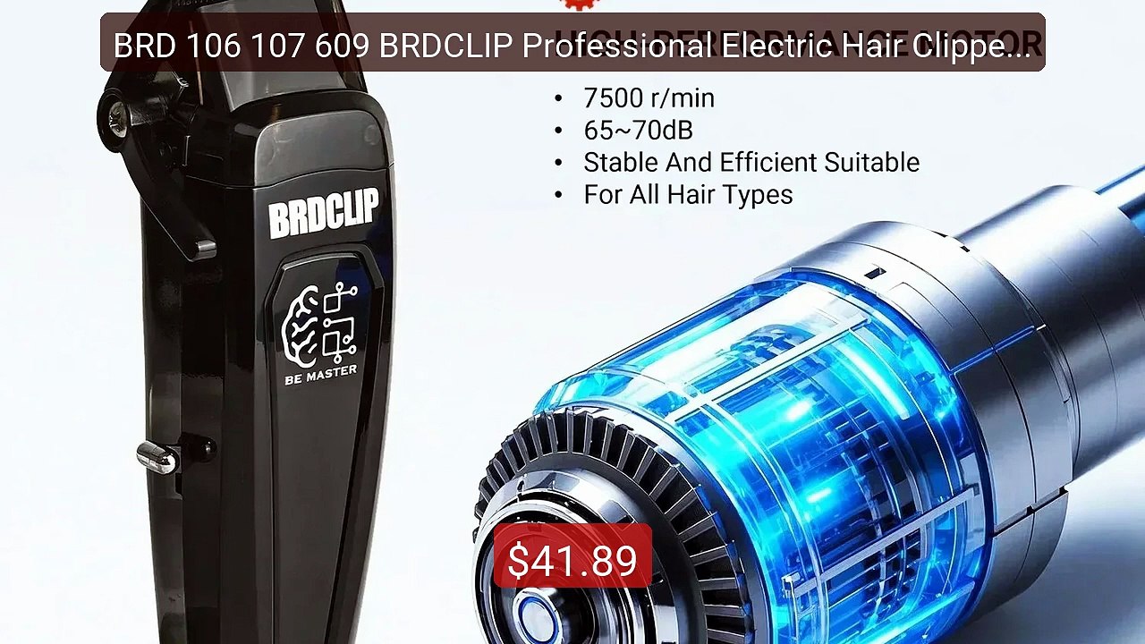 BRD 106 107 609 BRDCLIP Professional Electric Hair Clipper Ha... -- Amazing Value 2026 | Must Have!