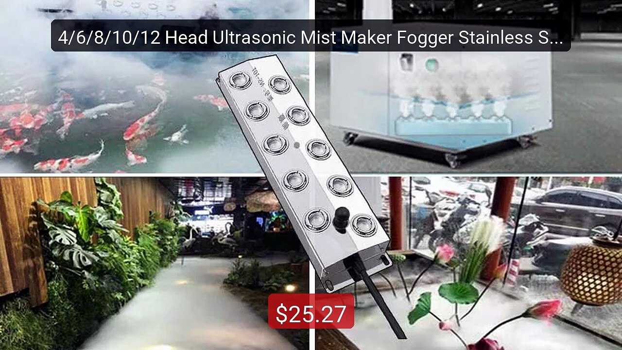 4/6/8/10/12 Head Ultrasonic Mist Maker Fogger Stainless Steel Air ... -- Best Deal 2026 | Shop Now!