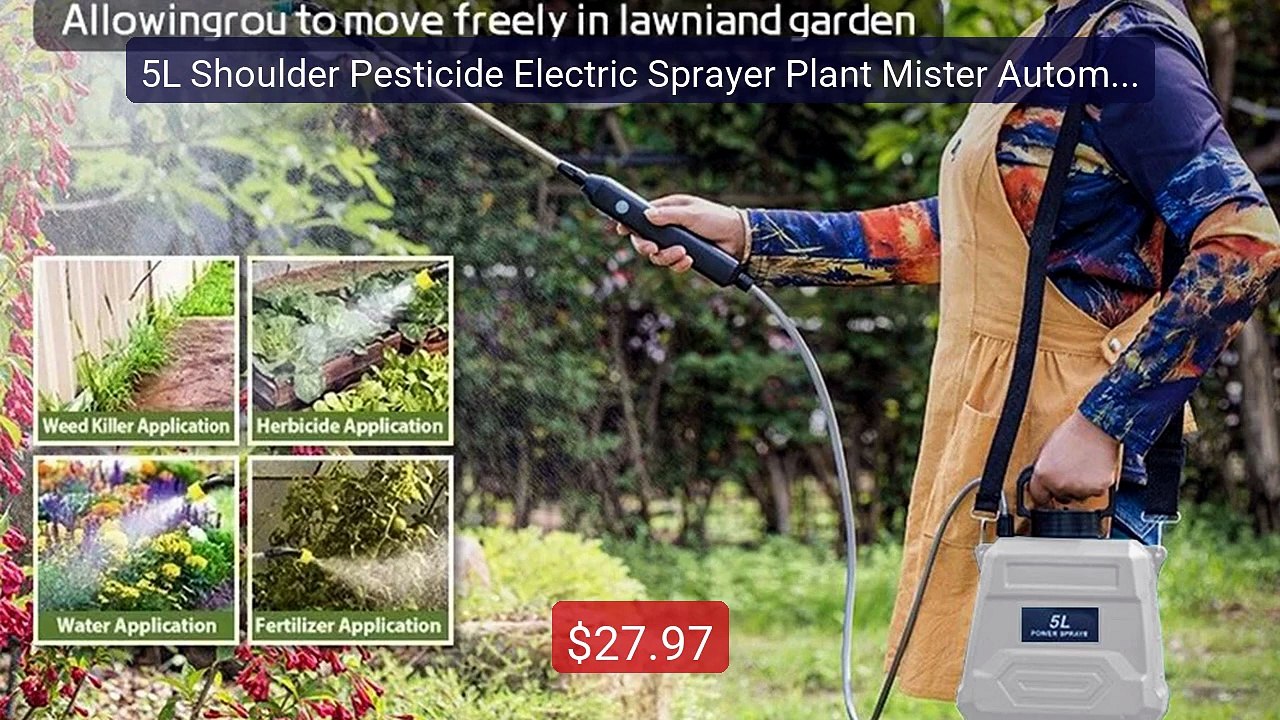 5L Shoulder Pesticide Electric Sprayer Plant Mister Automatic... -- Amazing Value 2026 | Must Have!