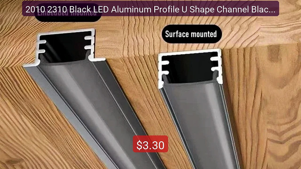 2010 2310 Black LED Aluminum Profile U Shape Channel Black Mil... -- Best Buy 2026 | Great Quality!