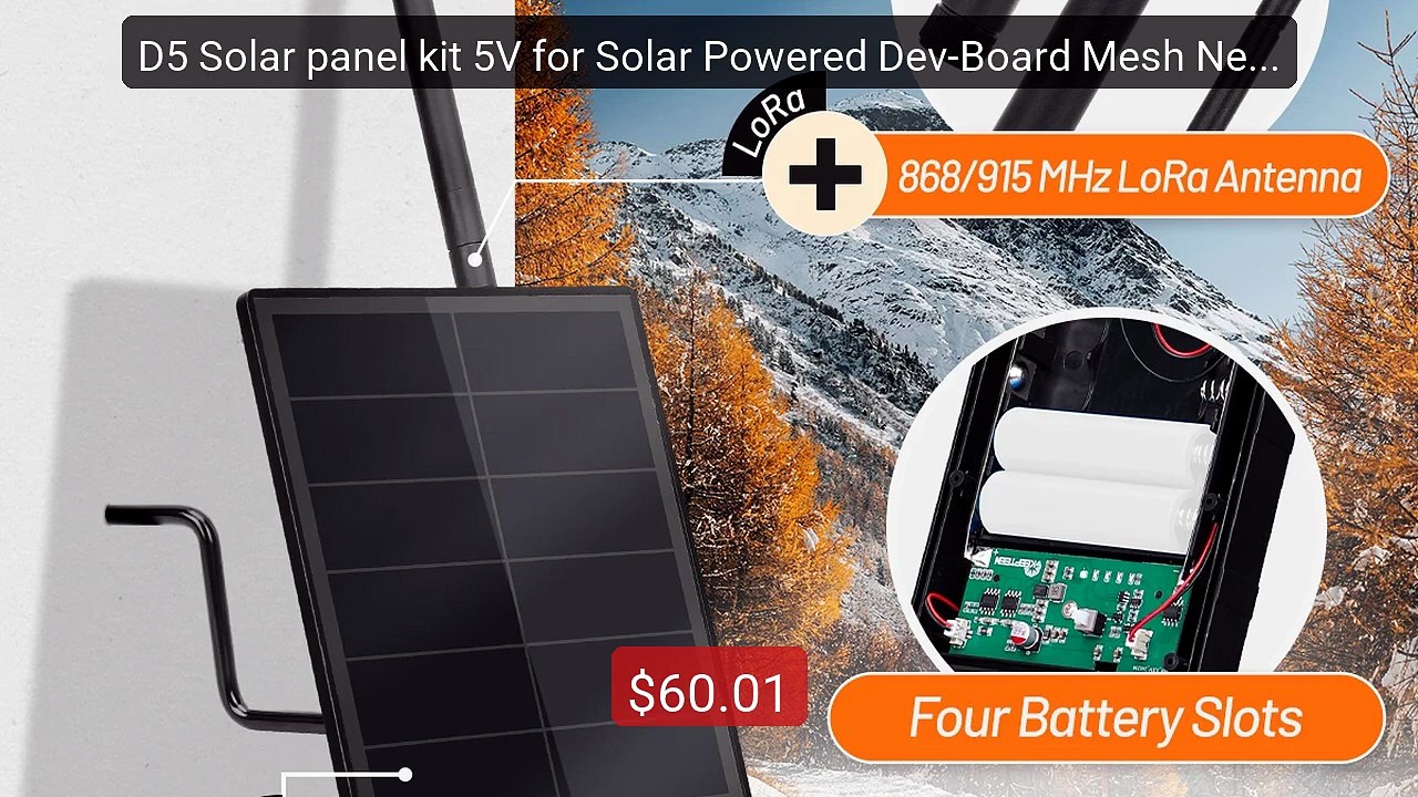 D5 Solar panel kit 5V for Solar Powered Dev-Board Mesh Network Hel... -- Best Deal 2026 | Shop Now!