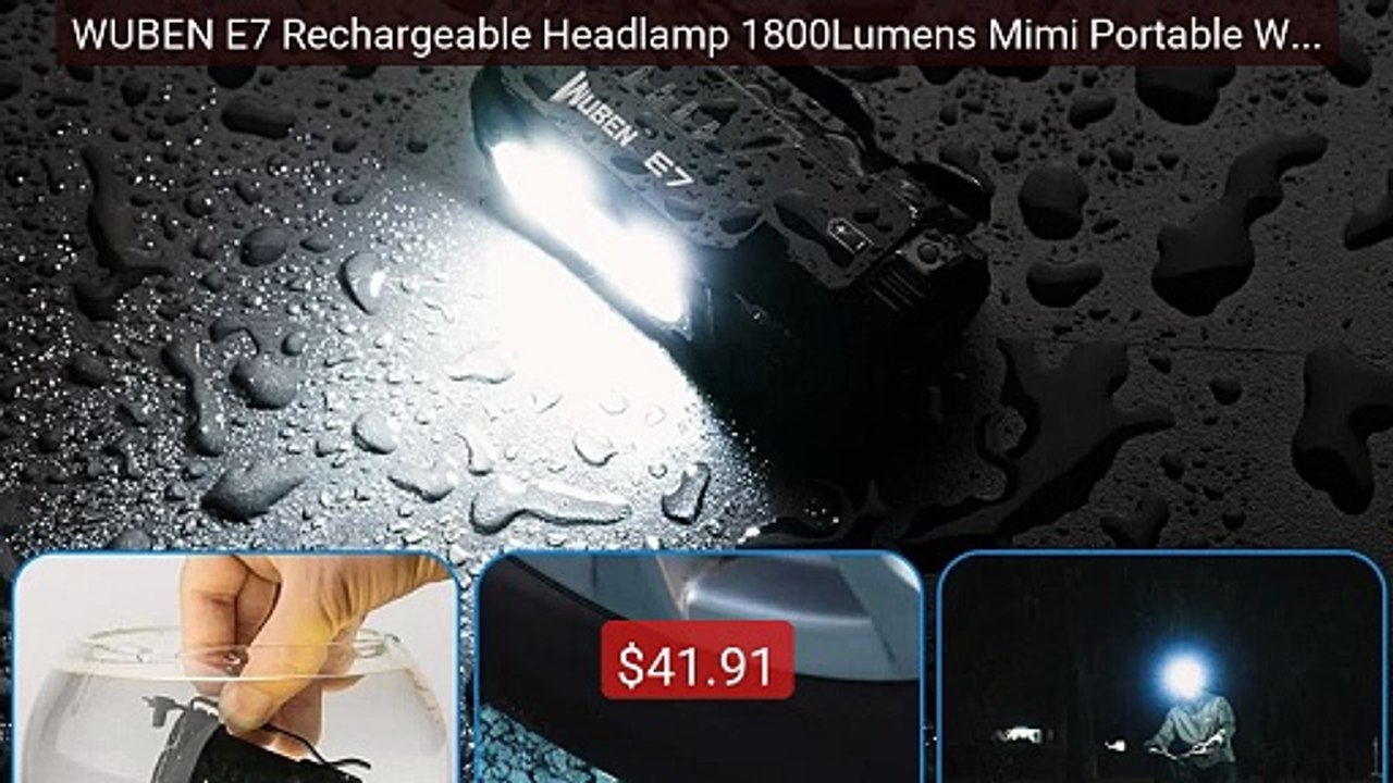 WUBEN E7 Rechargeable Headlamp 1800Lumens Mimi Portable Waterp... -- Hot Deal 2026 | Limited Offer!
