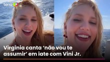 Virginia canta música sugestiva em iate com Vini Jr. e reacende rumores de volta