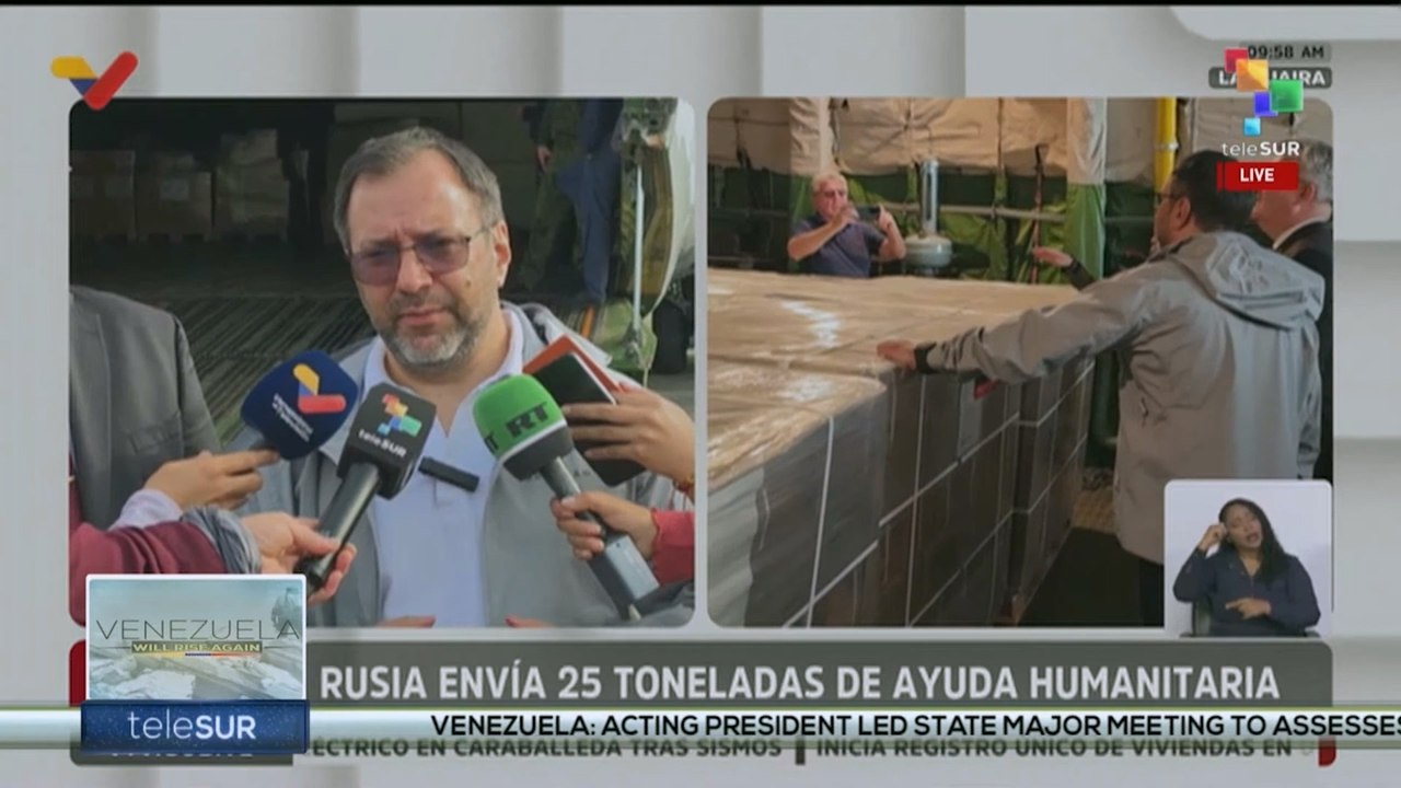 Russian solidarity aid arrives in Venezuela