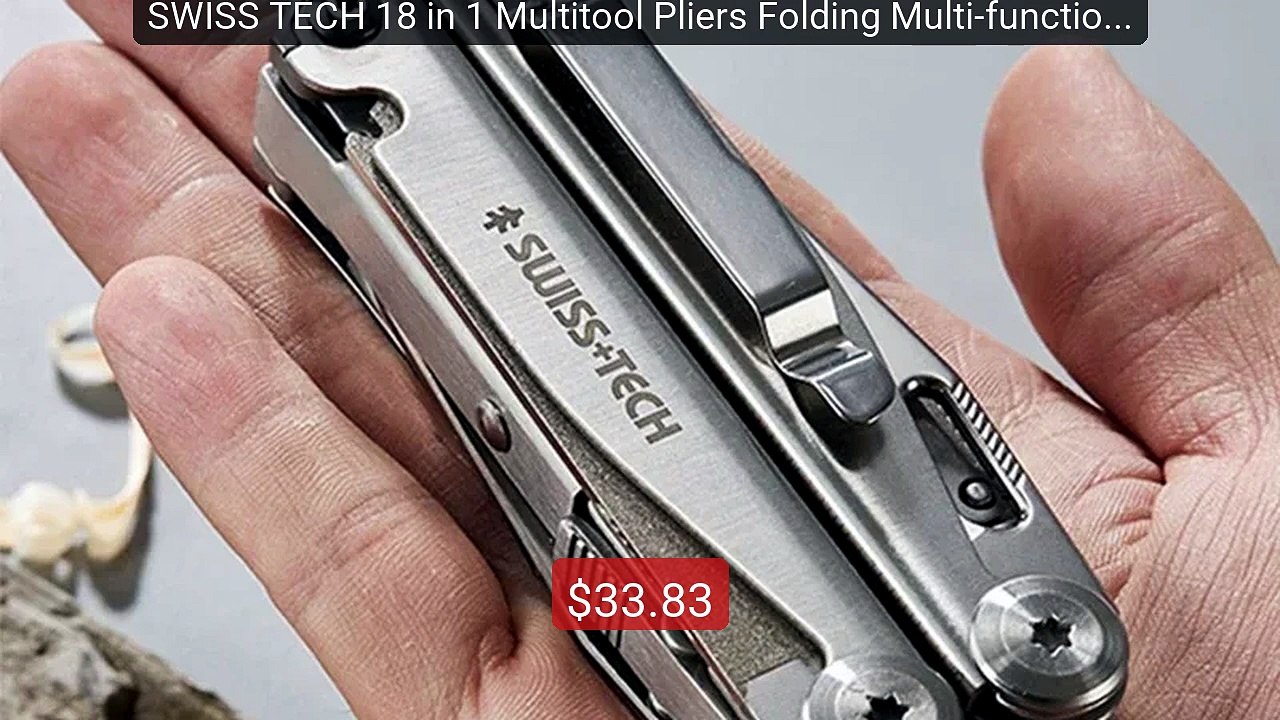 SWISS TECH 18 in 1 Multitool Pliers Folding Multi-functional ... -- Amazing Value 2026 | Must Have!