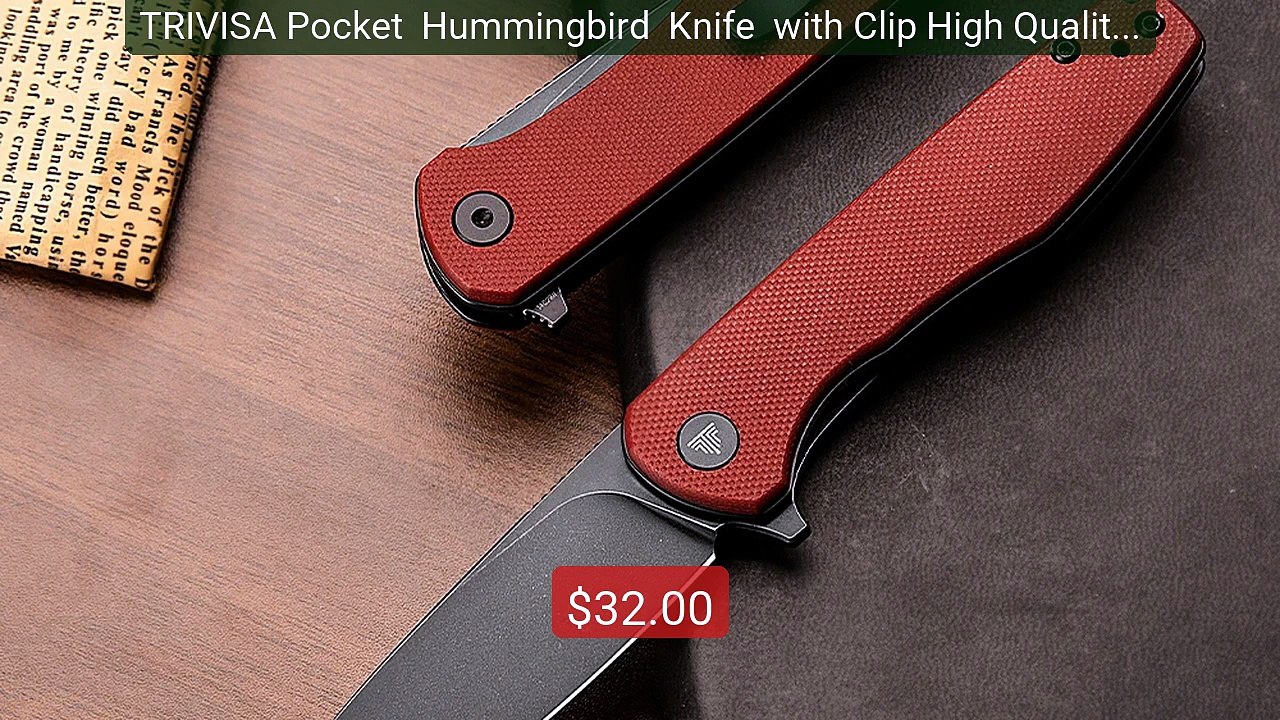 TRIVISA Pocket  Hummingbird  Knife  with Clip High Quality  14... -- Hot Deal 2026 | Limited Offer!
