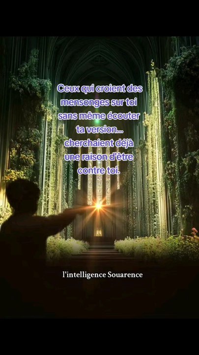Ceux qui croient desmensonges sur toisans même écouterta version...cherchaient déjà une raison d'êtrecontre toi.#lintelligencesouarence #reels #viralreelschallenge #inspiration #viralvideochallenge #shortsreels #penseepositivedujour #motivation #c
