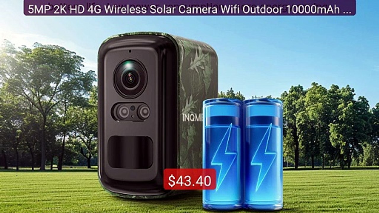 5MP 2K HD 4G Wireless Solar Camera Wifi Outdoor 10000mAh Ba... -- Top Pick 2026 | Unbeatable Price!