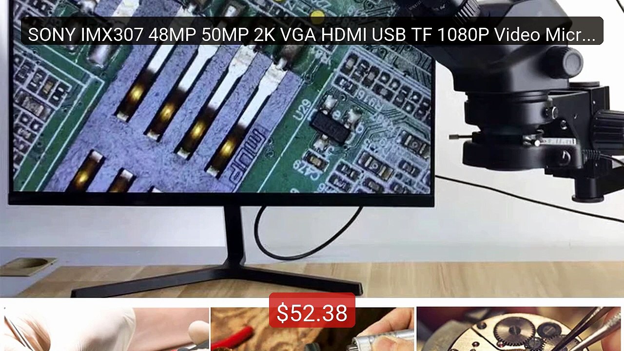 SONY IMX307 48MP 50MP 2K VGA HDMI USB TF 1080P Video Microscop... -- Hot Deal 2026 | Limited Offer!