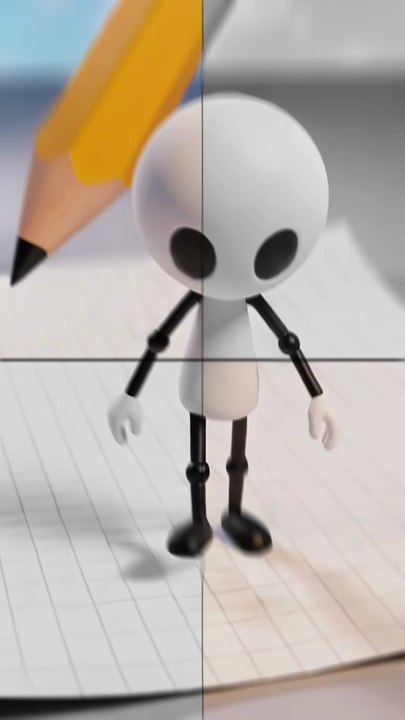 Funny Stickman vs Pencil Fight | 3D Cartoon Short