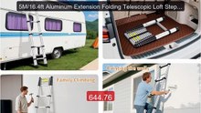 5M/16.4ft Aluminum Extension Folding Telescopic Loft Step L... -- Top Pick 2026 | Unbeatable Price!