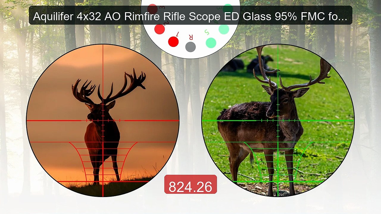 Aquilifer 4x32 AO Rimfire Rifle Scope ED Glass 95% FMC for Air Rifl... -- Top Rated 2026 | Buy Now!