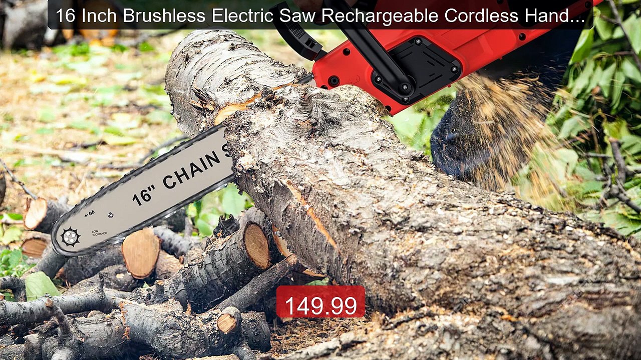 16 Inch Brushless Electric Saw Rechargeable Cordless Handhe... -- Top Pick 2026 | Unbeatable Price!