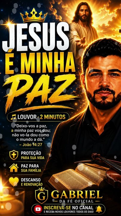🎵 Jesus é Minha Paz 🙏 | Louvor Gospel que Acalma o Coração | 2 Minutos #MUSICA
