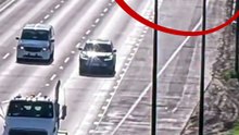 Pedestrians miraculous survival after 15 tonne concrete segments fall onto roadway