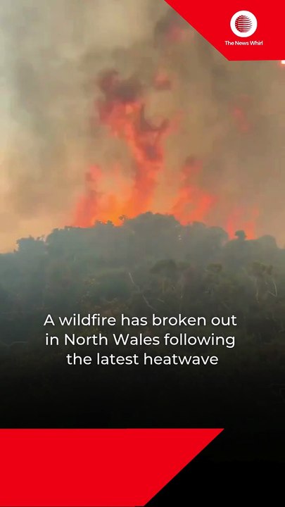 A wildfire has broken out in North Wales