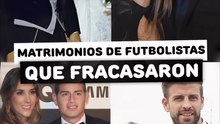 Matrimonios de futbolistas que fracasaron