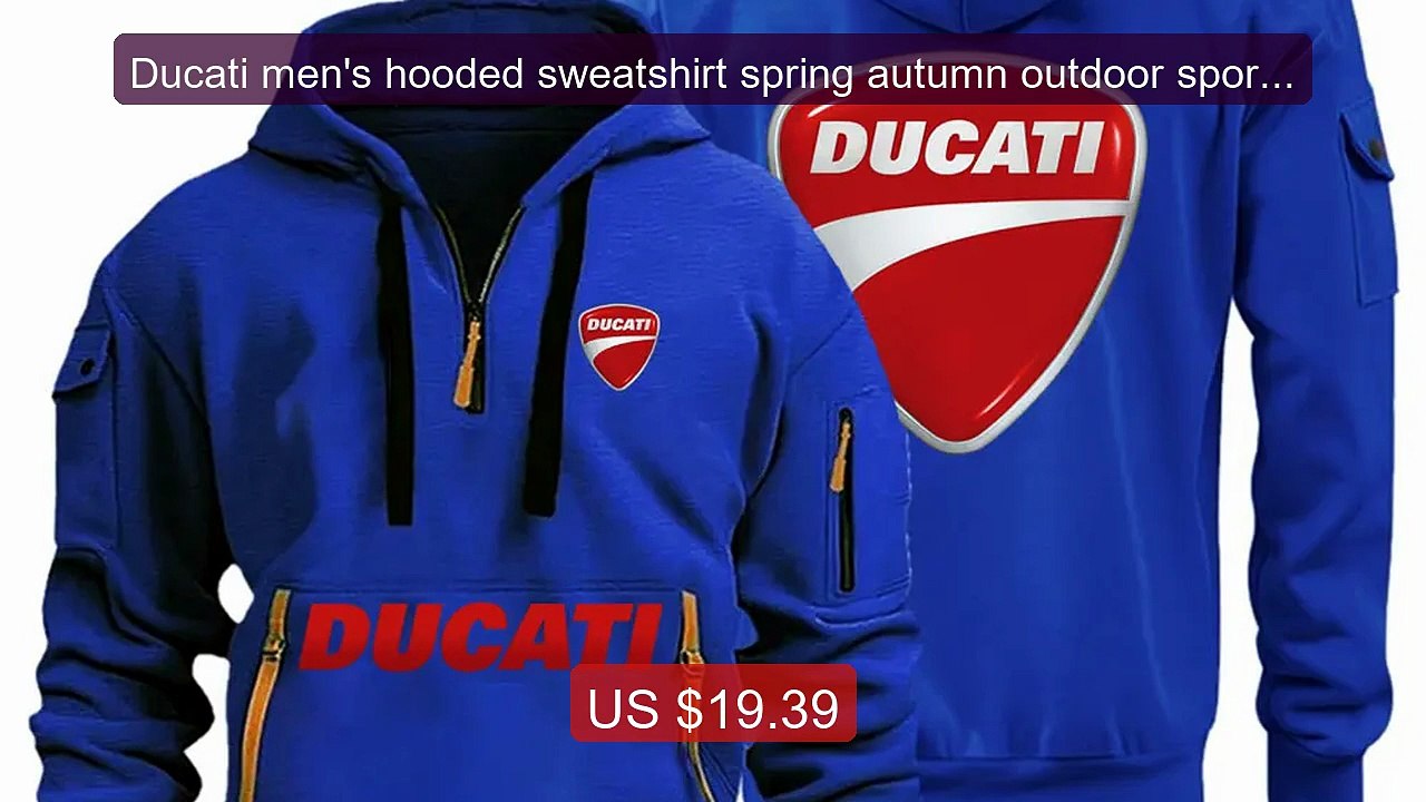 Ducati men's hooded sweatshirt spring autumn outdoor sportswea... -- Best Buy 2026 | Great Quality!