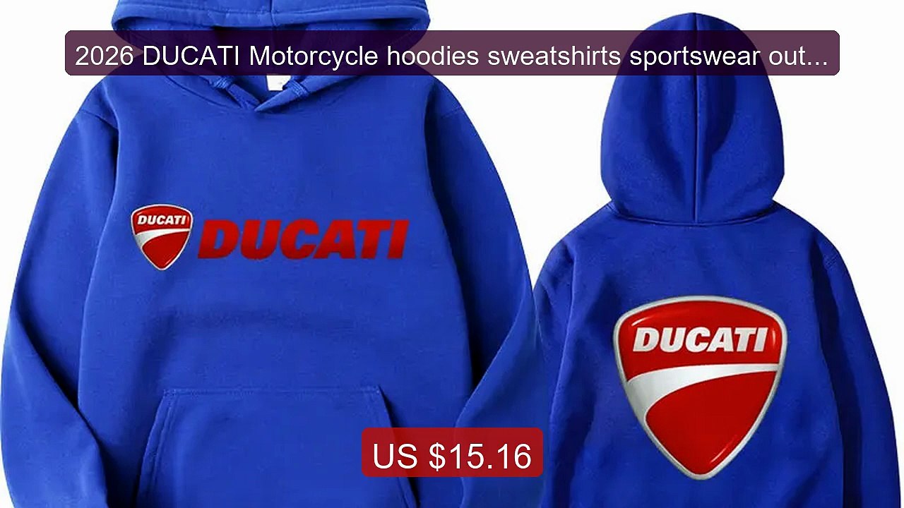 2026 DUCATI Motorcycle hoodies sweatshirts sportswear outdo... -- Top Pick 2026 | Unbeatable Price!