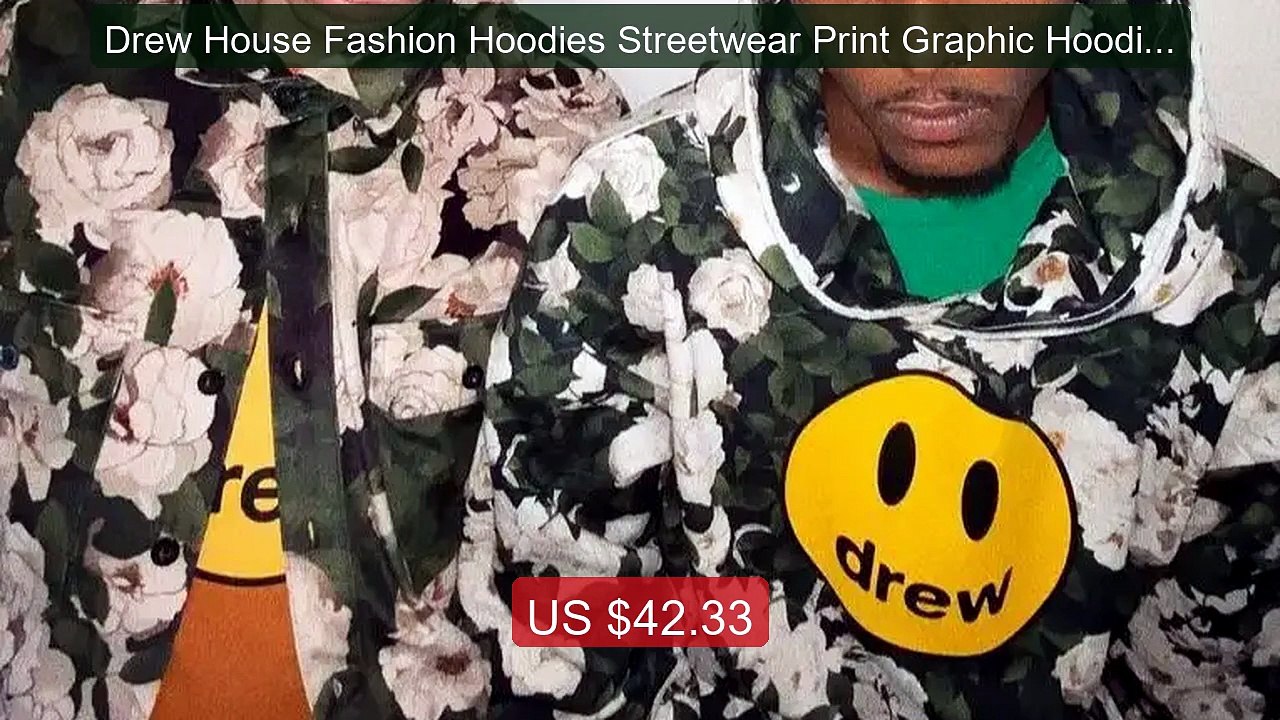 Drew House Fashion Hoodies Streetwear Print Graphic Hoodie ... -- Top Pick 2026 | Unbeatable Price!