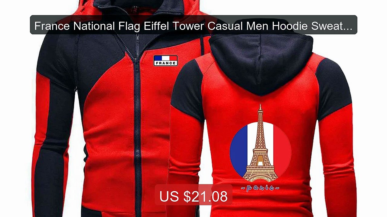 France National Flag Eiffel Tower Casual Men Hoodie Sweatshirt... -- Hot Deal 2026 | Limited Offer!