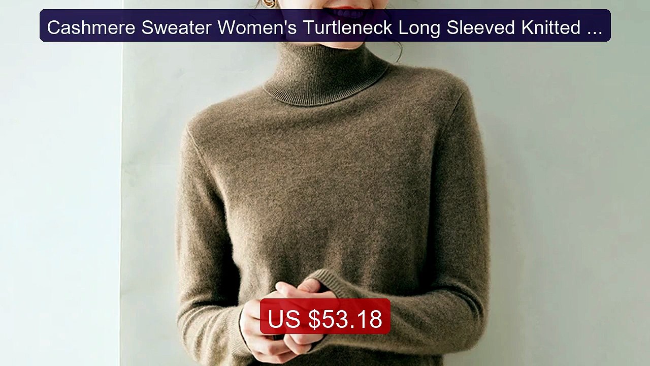 Cashmere Sweater Women's Turtleneck Long Sleeved Knitted Pull... -- Amazing Value 2026 | Must Have!
