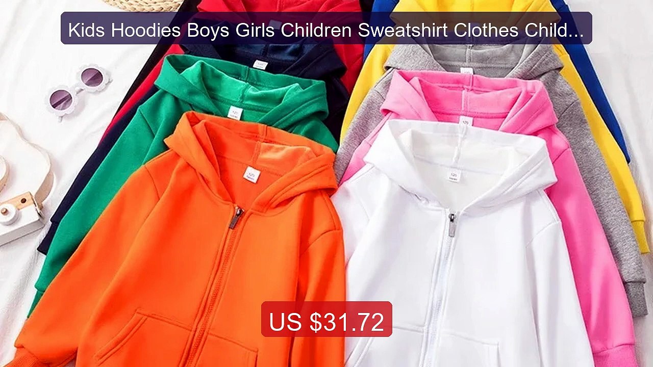 Kids Hoodies Boys Girls Children Sweatshirt Clothes Child Zip... -- Amazing Value 2026 | Must Have!