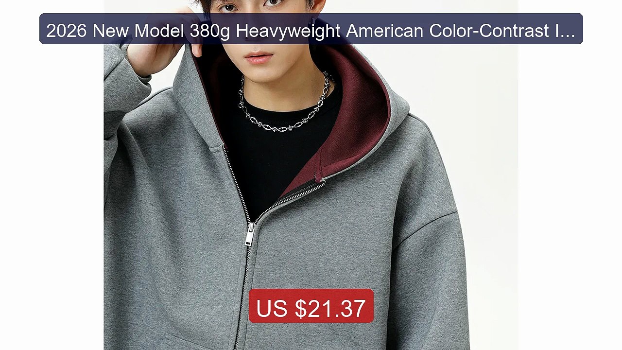 2026 New Model 380g Heavyweight American Color-Contrast Interior H... -- Best Deal 2026 | Shop Now!